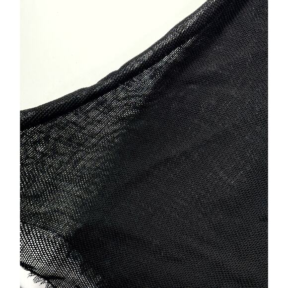 ADOLFO DOMINGUEZ NWT Size38 black v-neck midi length sheer - Picture 6 of 10